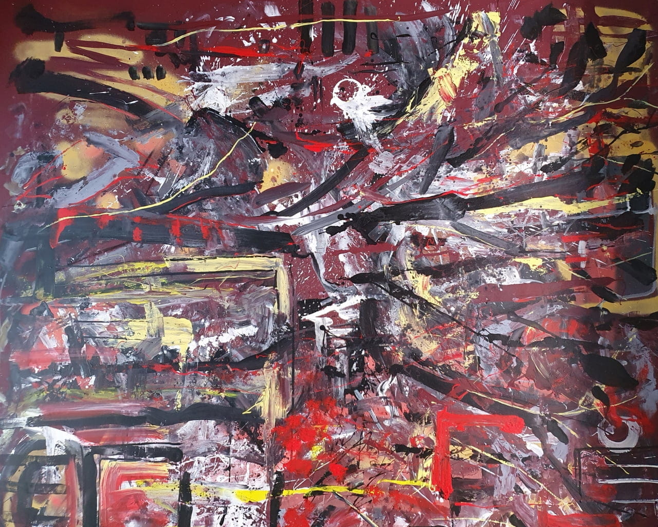 placeholder photo of abstract fire painting