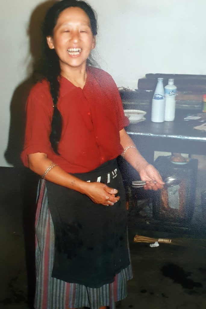 A photo of our Tibetan chef at Cosy Corner Guest House in Kathmandu, Nepal