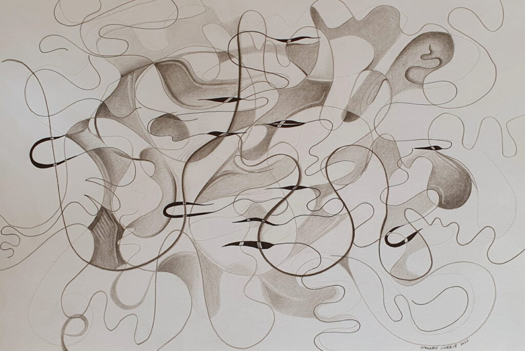 A neurographic art drawing.
